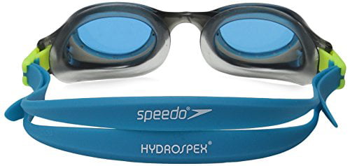 Speedo Unisex-Youth Swim Goggles Hydrospex Ages 6-14 One Size Grey/Blue 