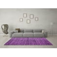 thumbnail image 3 of Ahgly Company Indoor Round Abstract Purple Modern Area Rugs, 7' Round, 3 of 4