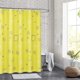 thumbnail image 4 of Cortina de ducha de poliéster con estampado de hojas, repelente al agua y suave, ideal para baños y aseos., 4 of 5