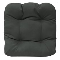 Ebony Outdoor Settee Cushion 19 x 19 in Solid Black