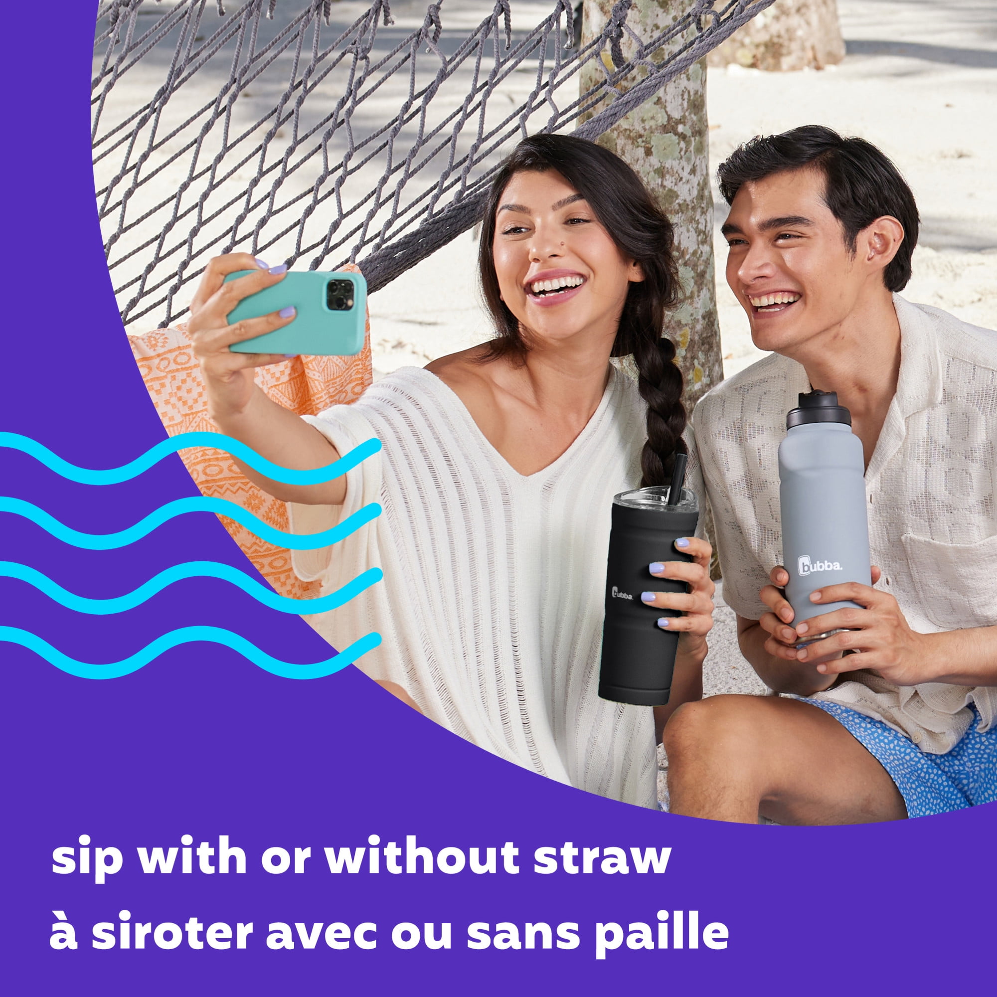 Gobelet bubba Envy S, acier inoxydable isolé, 709 ml (24 oz), couvercle avec paille, réglisse