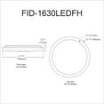 thumbnail image 2 of Dainolite 30W Flush Mount, Matte White Finish, 2 of 2
