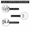 thumbnail image 6 of Wall hangs,Metal Tree Leaf Wall Decor Vine Olive Branch Leaf Wall Art Wrought Scroll Sculptures Home Decor Above The Bed Branches Hanging Wall Decor For Livingroom And Outdoor, 6 of 8