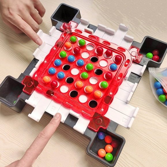 EQWLJWE Learning & Education Toys,Handheld Games for Kids Electronics,Intellectual Chessboard Duel Strategy Board Games Board with 36 Ball Table Top Strategy Game Strategy Board Games Board for Kids