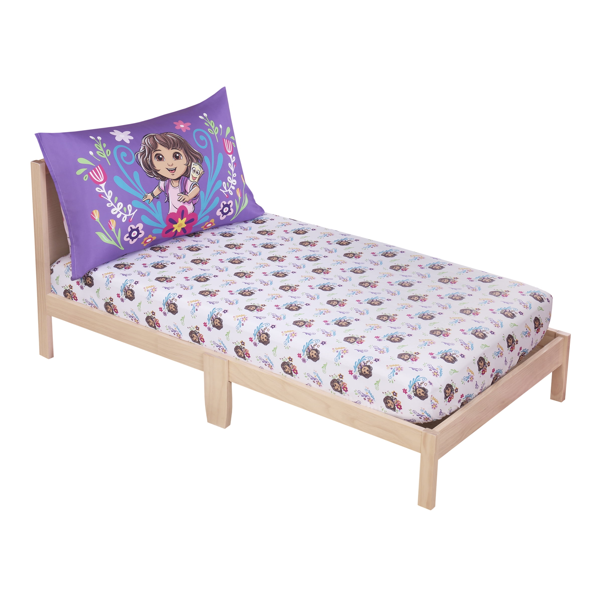 NoJo Dora Adventure Awaits Toddler Sheet Set 2-Piece