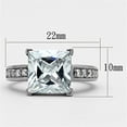 thumbnail image 2 of High polished (no plating) Stainless Steel Ring with AAA Grade CZ in Clear for Women Style TK1081, 2 of 4
