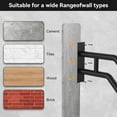 thumbnail image 6 of Handrail for Outdoor Grab Bar Wall Mount Handrail, 25.8'' Garage, Porch, Garden 1 to 3 Steps Stairs Black, 6 of 8