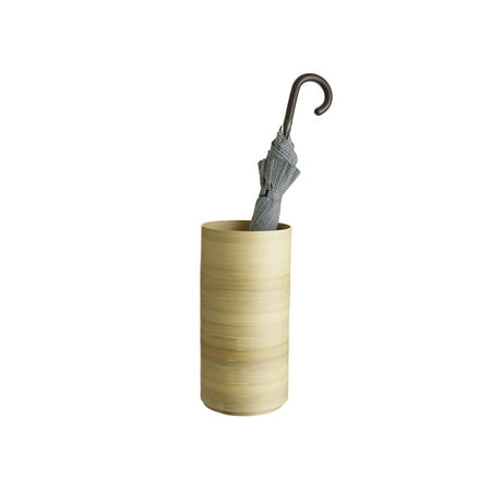 Design Ideas Maganda Umbrella Bin, Round Natural Bamboo Holder, 8.9