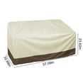thumbnail image 3 of Fnyoxu Patio Benches Loveseat Covers Durable Solar Ray Resistance Patio Sofa Covers Lawns Waterproof Furniture Covers for Outdoor Seating, 3 of 8