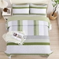 thumbnail image 2 of Juego de Colcha WONGS BEDDING Verde Oliva Queen Size Microfibra, 2 of 9