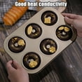 thumbnail image 2 of Shoreew Donut Baking Pan 6-Count Carbon Steel Nonstick Donut Pan for Baking Easy Release Doughnut Molds Multifunctional Bakeware for Cakes Muffins Pies, 2 of 7