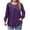Purple, variant on FAIWAD Womens Plus Size Tops Long Sleeve Pleated Dressy Going Out Shirts Casual Loose Fall Winter Blouse