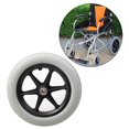 thumbnail image 3 of Langgg 12 Pouces Roue Arrière de Remplacement pour Fauteuils Roulants Marcheurs Accessoires Gris, 3 of 9