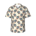 thumbnail image 1 of Balery 70s Disco Ball Camisas hawaianas de manga corta para hombre, camisas playeras de corte holgado, camisas de vacaciones con botones,XX-Large, 1 of 7