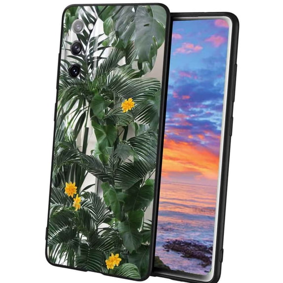 Exotic-Plants-Clear Phone Case, Degined for Samsung Galaxy A02S(US Model) Case Men Women, Flexible Silicone Shockproof Case for Samsung Galaxy A02S(US Model)