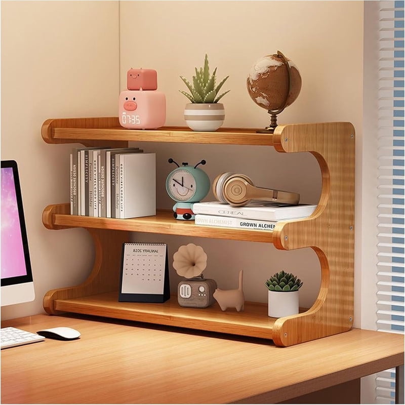 3-Tier Bamboo Shoe Rack, Space-Saving Shoe Organizer for Entryway, Multifunctional Display Shelf, Free Standing Shoe Organizer Shelf