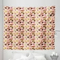 thumbnail image 1 of Dessert Tapestry, Pattern with Fruity and Chocolate Cakes on the Colorful Dotted Background, Fabric Wall Hanging Decor for Bedroom Living Room Dorm, 5 Sizes, Multicolor, by Ambesonne, 1 of 1