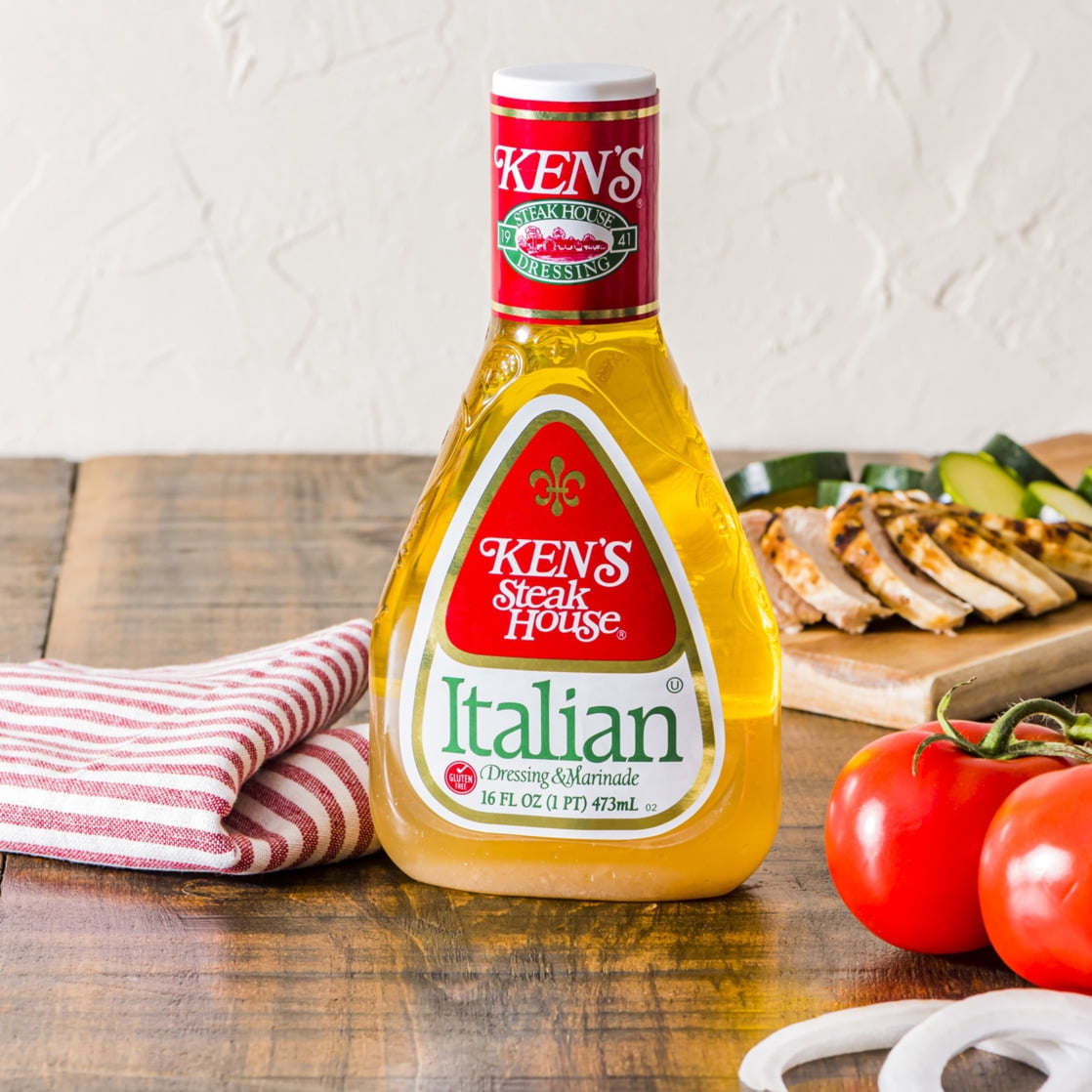(4 pack) Ken's Steak House® Italian Salad Dressing & Marinade 16 fl oz