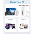thumbnail image 4 of Glaciersei Multi Usb Charger. 6-Port Usb Tower Charging Station, 4 of 5