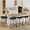 BLACK, variant on Apeaka Swivel Barstools Set of 4,Modern Counter Height Bar Chairs Plastic Seat Metal Bar Stools for Kitchen Island Breakfast Bar