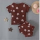 thumbnail image 4 of Ropa Para Bebé (Niño O Niña), Conjunto Para Niño Pequeño, Manga Corta, Estampado De Cactus Arcoíris, Pantalones Cortos, Conjunto De Dos Piezas Para Niños, Marrón Odeerbi LM103-9882, 4 of 7