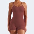 thumbnail image 2 of Women Backless Tummy Control Jumpsuits High Waist Workout Jumpsuits Sleeveless V Back Scrunch Yoga Rompers, 2 of 8