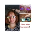 thumbnail image 5 of Round Glasses Retro Gothic Sunglasses Vintage Eyewear Transparent Goggles Multicolor, 5 of 8