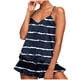 thumbnail image 2 of Conjunto de pijama de poliéster con tirantes finos y estampado de moda para mujer, 2 of 8