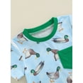 thumbnail image 5 of Musuos Toddler Boys Summer Shorts Sets 6 12 18 24M 3Y Short Sleeve Duck Print Tops and Drawstring Shorts Sets Casual Clothes, 5 of 9