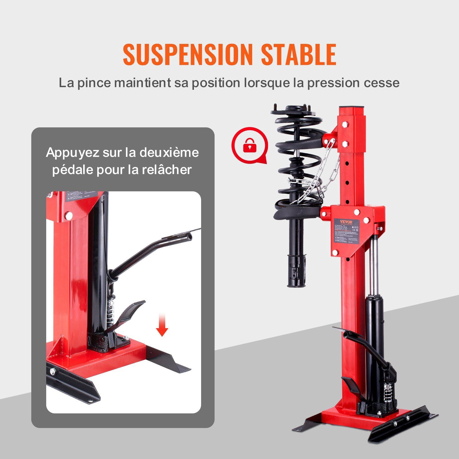 Hydraulic Strut Spring Compressor Tool 4.5 Ton 9920 LBS Jack Capacity 1 Ton Compression Force Auto Coil Spring Remover