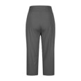 thumbnail image 2 of Pants for Women High Waist Wide Leg Yoga Capris with Pockets Stretchy Loose Fit Casual Workout, 2 of 11