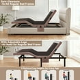 thumbnail image 2 of CHITOOMA Queen Adjustable Massage Bed Frame + 10" Gel Memory Foam Mattress, Zero-Clearance Electric Bed with Wireless Remote, Graphene Fabric Cover, Pressure Relief, Mattress in a Box, 2 of 8