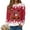 Red, variant on Towmus Christmas Sweatshirts for Women 2025 Xmas Tree Graphic Fall Winter Clothes Halloween Crewneck Pullover Long Raglan Sleeve Tops