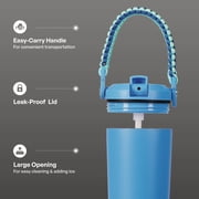 TAL 24oz Stainless Steel Hudson Paracord Handle Water Bottle, Blue