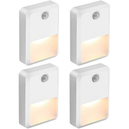 Battery Powered Night Lights, Motion Sensor LED Night Light Stick-On ...