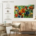 thumbnail image 5 of Elephant Stock Summer Floral Iii Wall Art - Horizontal Canvas Wall Art - Living Room Wall Decor - Floral And Botanical Canvas - Turquoise And Green Decor By Silvia Vassileva - 48" x 32", 5 of 8