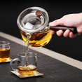 thumbnail image 3 of Electric kettles heat resistant glass teapot tea infuser pot with wooden handle tea pot infuser filter flower tea (HTOOQ), 3 of 5