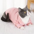 thumbnail image 3 of Pet button shirt dog knitting clothes pet pajamas dog home comfortable clothes, 3 of 6