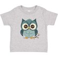 thumbnail image 3 of Inktastic Blue Owl on Tree Branch Boys or Girls Toddler T-Shirt, 3 of 5