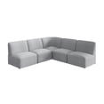 thumbnail image 1 of Assemble Modular 5 Seater L Shaped Sectional Lounge Sofa in Fog Fabric, 1 of 8