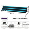 thumbnail image 2 of KFFKFF LED Lighted Liquor Bottle Display Bar Shelf RF & App Control 60" 3-Step, 2 of 9