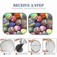 thumbnail image 6 of Haiem Easter Eggs1 Windshield Sun Shade: Universal Foldable 2-Piece Car Front Window Sunshade - Blocks Uv Rays, And Reduces Heat,Essential Car Accessory Small, 6 of 7