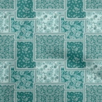 oneOone Viscose Chiffon Gray Fabric Asian Paisley Sewing Material Print Fabric By The Yard 42 Inch Wide