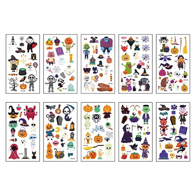 Temporales Múltiples Patrones Tamaño Compacto Accesorios Para Niños Pegatinas Bonitas Impermeables Piel Paster Suministros De Vacaciones Kearding HA045737-02