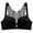 Black, variant on 2026 Women's Plus Size Bra Leopard Print Bra Front Buckle Gathered Roundness Sexy Beautiful Back Push Up Lingerie Traceless Lifting