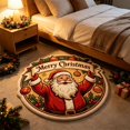 thumbnail image 5 of Santa Claus Christmas Carpet, Holiday Accent Rug, Soft Decorative Floor Mat, Seasonal Table And Sofa Area Carpet For Living Room Bedroom Entryway Festive Home Decor, 5 of 5