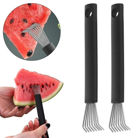 

myvepuop Summer Saving Clearance Cups Decorative Hooks Stainless Steel Watermelon Eating Utensil Fruit Seed Removal Device Watermelon Seed Remover