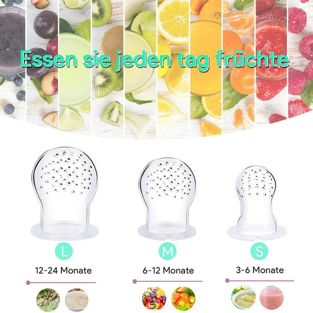 Chupete alimentador de frutas para bebé, alimentador de alimentos frescos, tetina de silicona, juguete para la dentición de frutas para niños