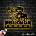 thumbnail image 2 of Handmadetneonsign Dachshund Metal Wall Art, Dachshund Metal Sign Wall Decor, Pet Metal Wall Decor, 2 of 5
