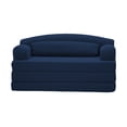 thumbnail image 4 of Leumius Futon Sofa Bed, Convertible Sofa Bed,Folding Boneless Couches,Low-Profile Boneless Couch for Living Room,15.8" H Low Seat Small 57" Foldable Floor Sleeper Mattress Lounge Space‑Saving,Blue, 4 of 11